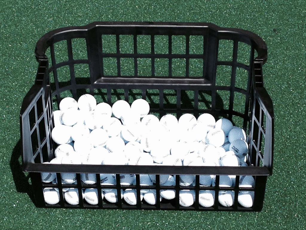 Innovator Plus Golf Ball Picker Plastic Picker Basket (included with picker purchase) holds 300 golf balls- Thrasher Golf